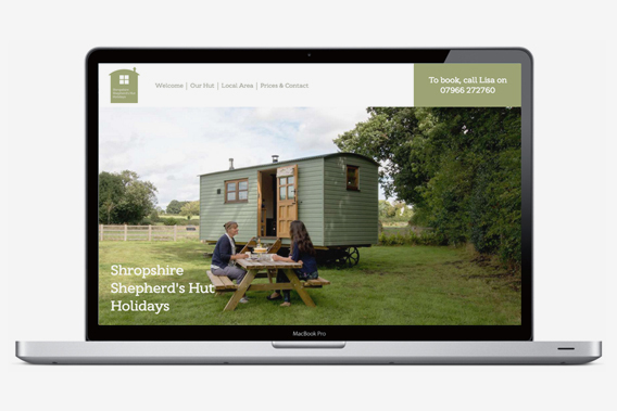 Website Design Plymouth: Shropshire Shepherd's Hut Holidays Website