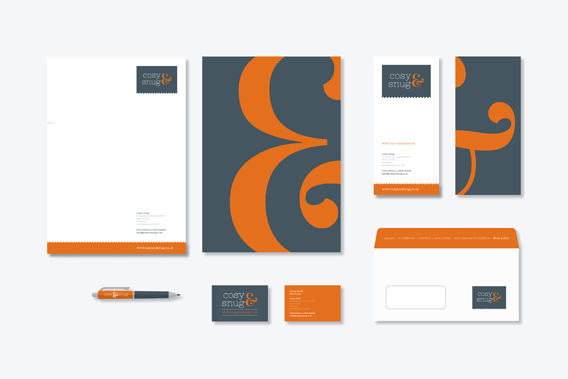 Graphic Design Plymouth: Cosy & Snug Stationery Suite